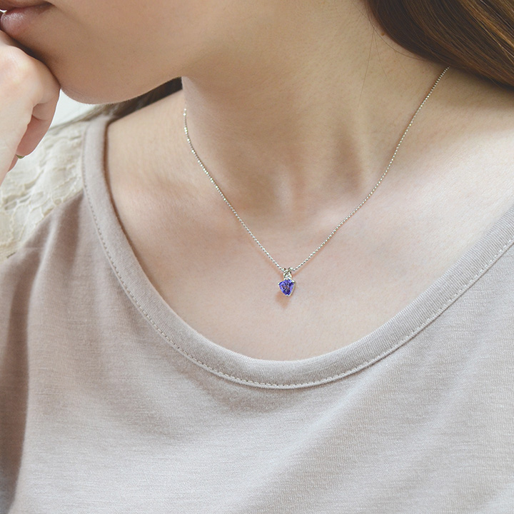 K18 タンザナイト ダイヤモンド ペンダントトップ[商品番号:PN0013