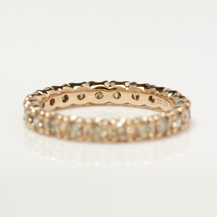 K18 ブラウンダイヤモンド フルエタニティリング[商品番号:RG0030