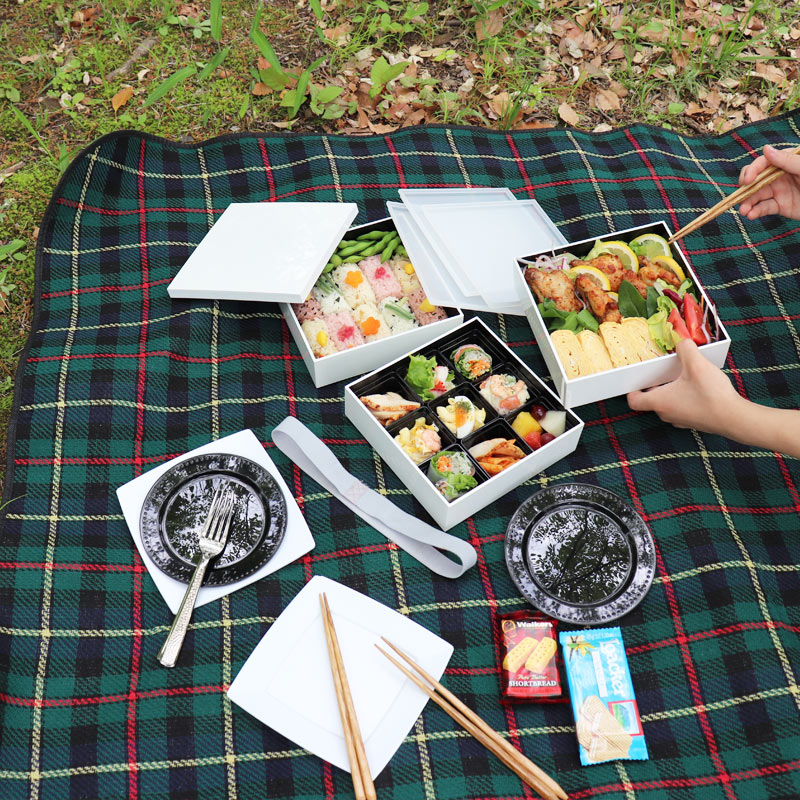 手塗り仕上げ ウルトラミックス スノーホワイト3段重箱三段重 日本製