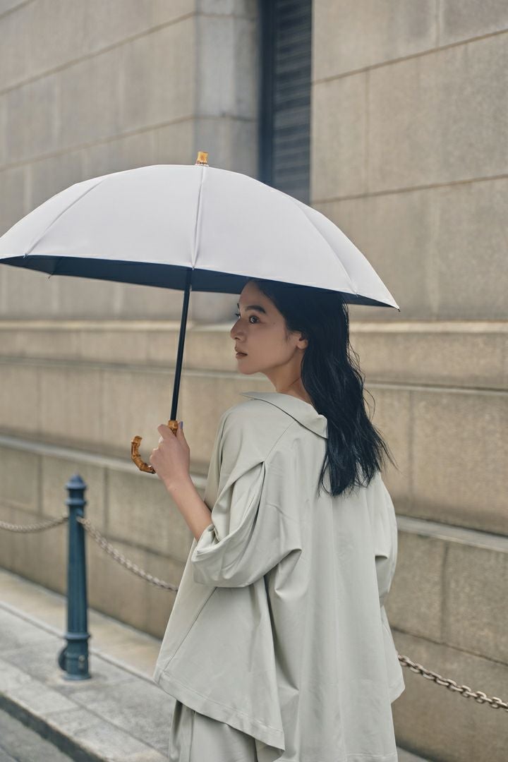 完全遮光100% 2段2WAY 折りたたみ日傘/ワンカラー(50cm)