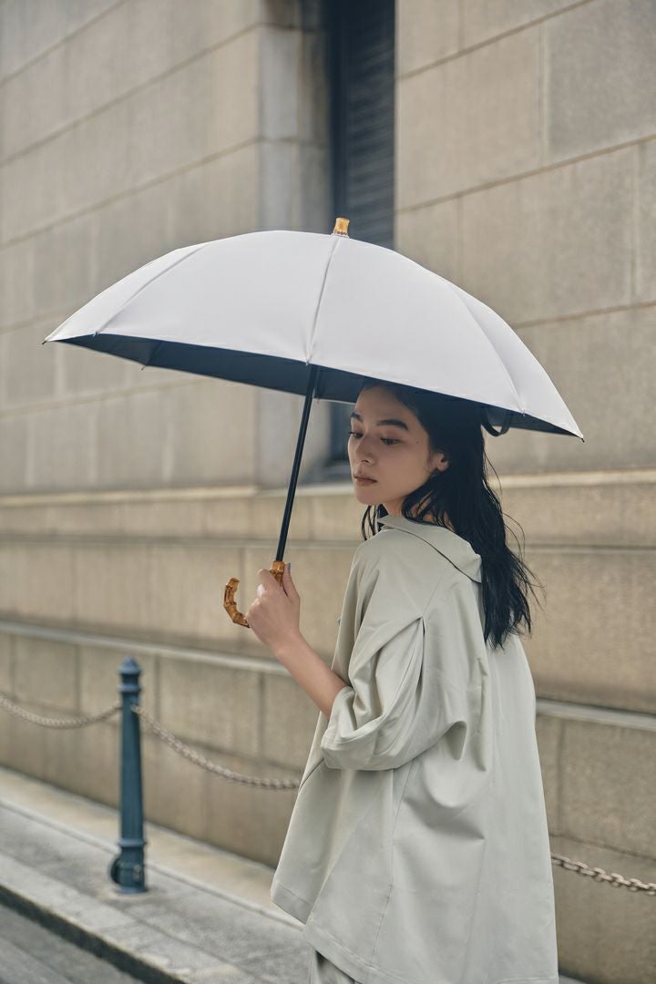 完全遮光100% 2段2WAY 折りたたみ日傘/ワンカラー(50cm)