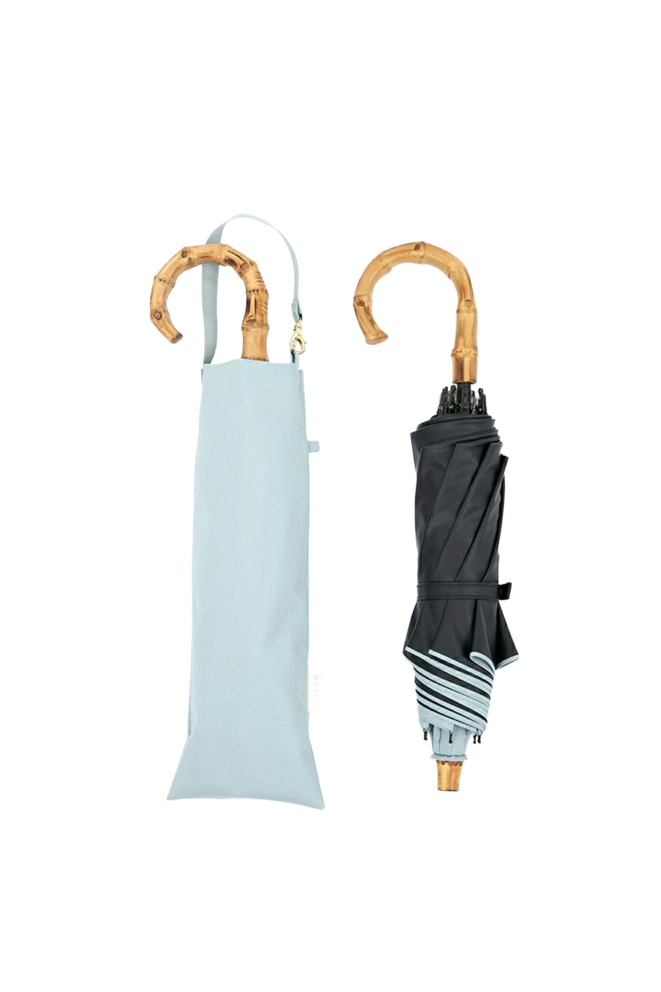 完全遮光100% 2段2WAY 折りたたみ日傘/ワンカラー(50cm)