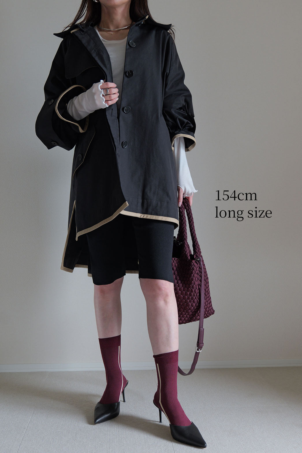 ÉLAN】ボックスショートトレンチ – un number