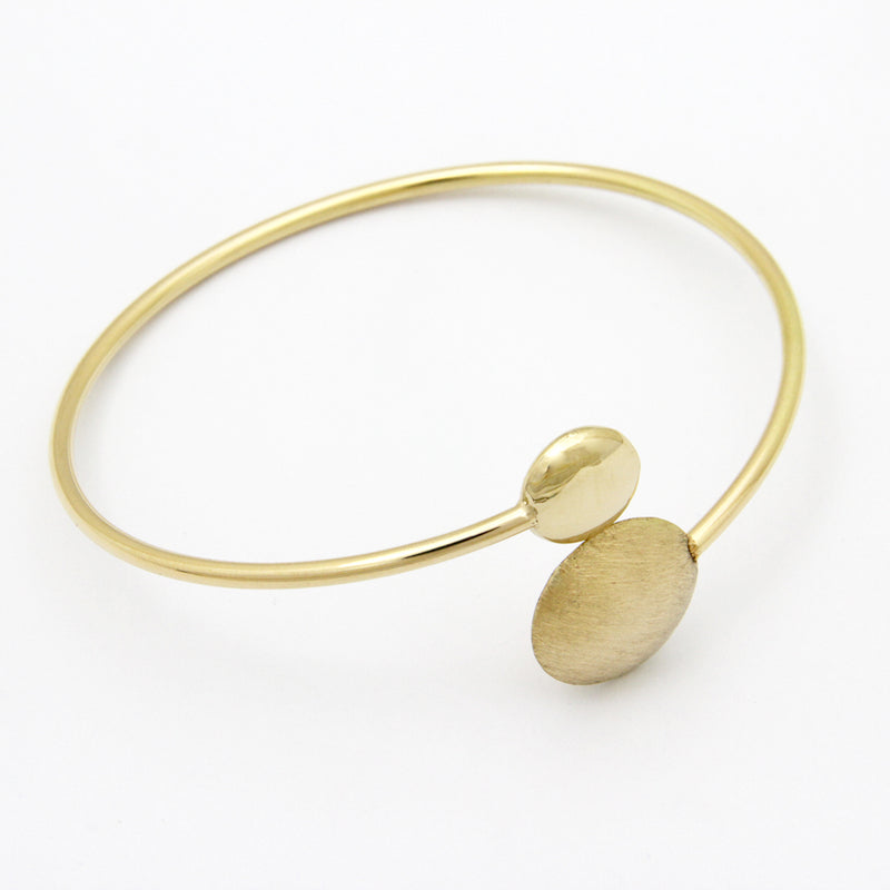 UNOAERRE K18イエローゴールドデザインバングル 28827 | UNOAERRE