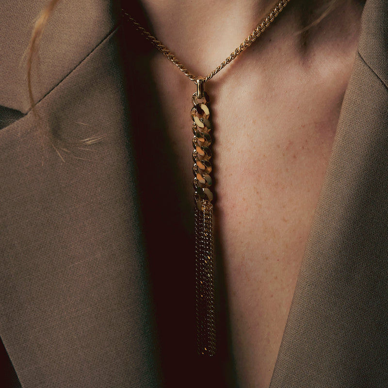 1AR アクセサリーY字チェーンネックレス 28629 | UNOAERRE