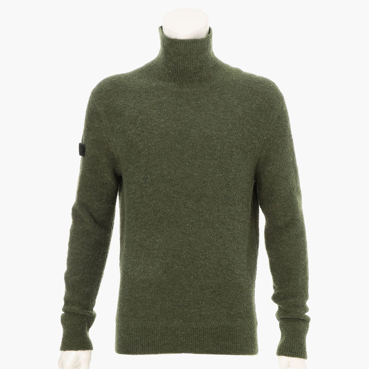 MEN'S BOUCLE YARN TURTLENECK KNIT（メンズ ブークレーヤン