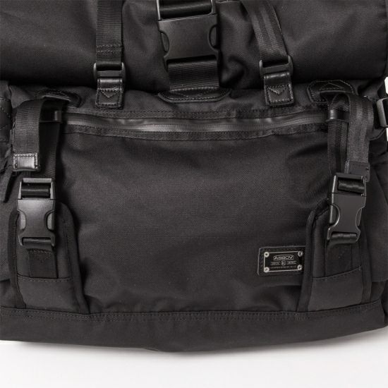 AS2OV (アッソブ) CORDURA DOBBY 305D 2WAY BAG BLACK / ショルダー
