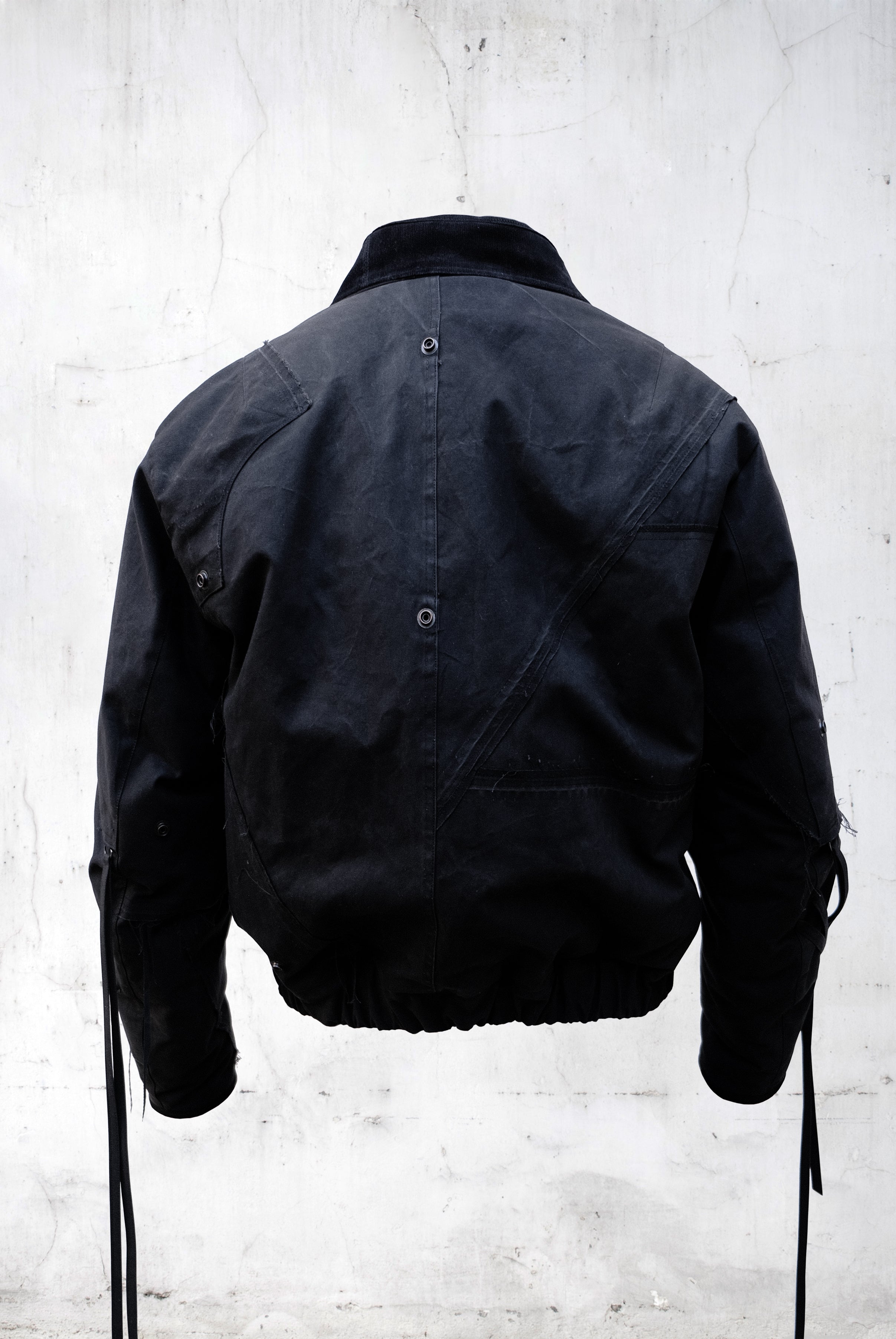 ABSTRACT PATCHWORK BOMBER JACKET – UNDER THE SIGN