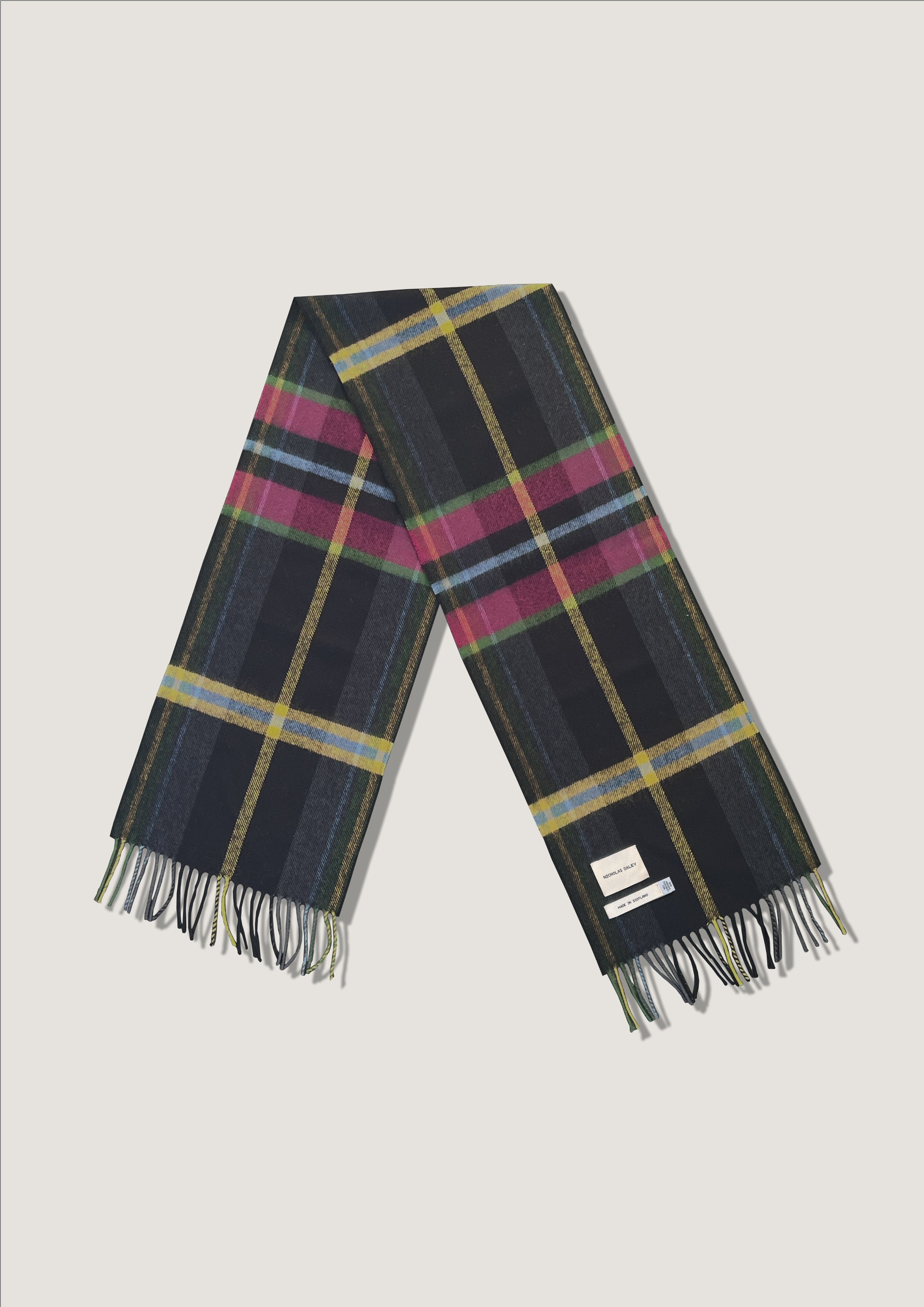 NICHOLAS DALEY】TARTAN SCARF - NIGHT TARTAN｜UNDIS ONLINE STORE