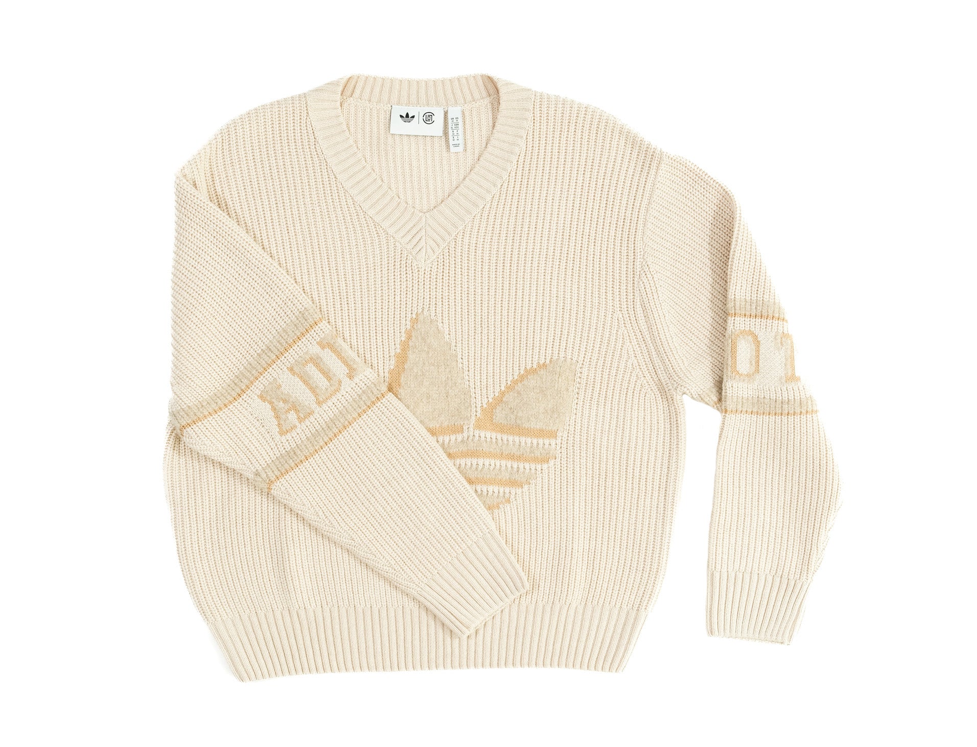 Adidas x CLOT Crochet Longsleeve Sweater 'Warm Sandstone