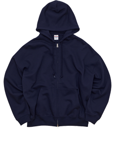 公式】5203-01 10.0オンス ビッグシルエット スウェット フルジップ