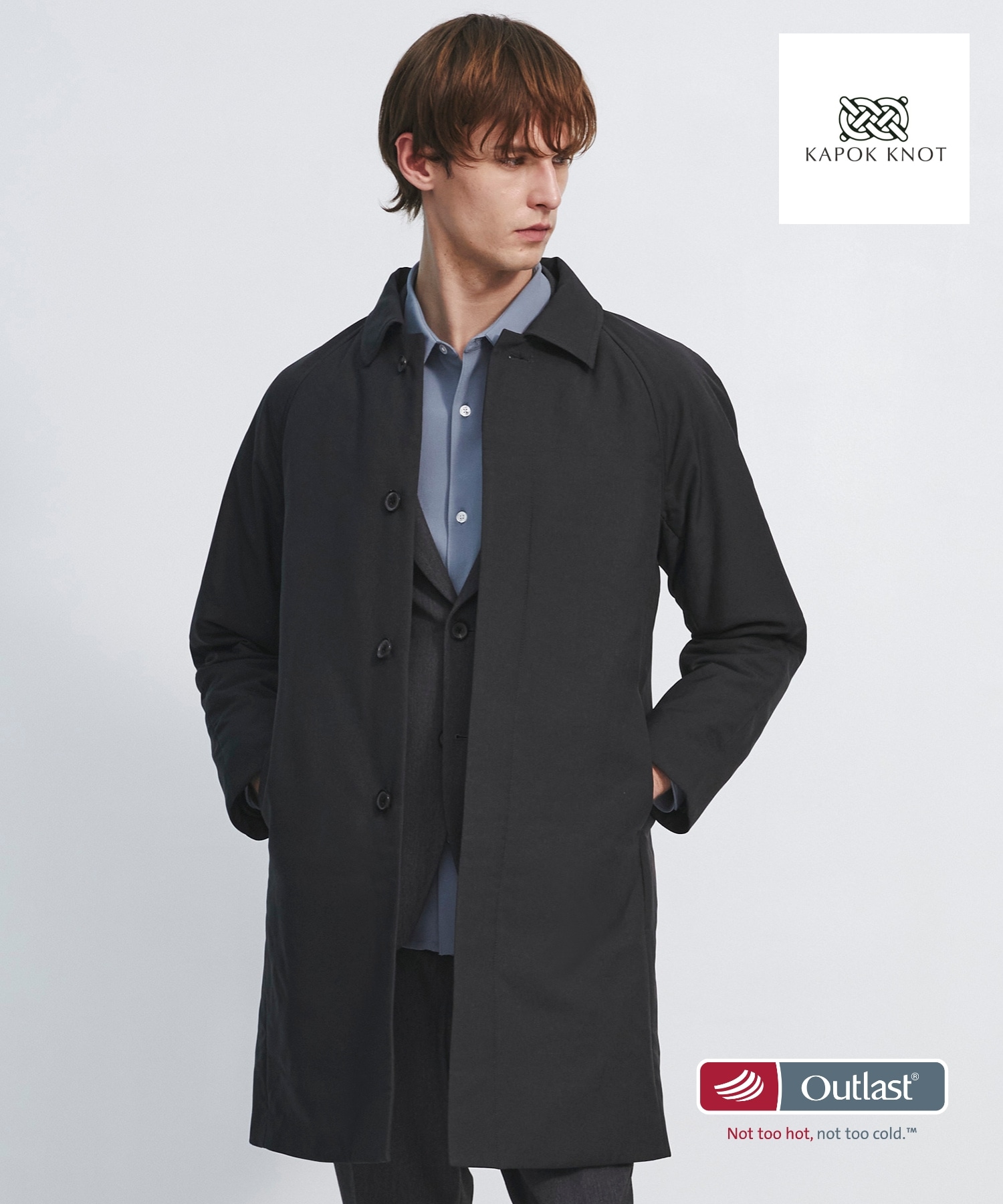 CF KAPOK ステンカラーコート(1 DARK GREY): : メンズ｜UNITED TOKYO