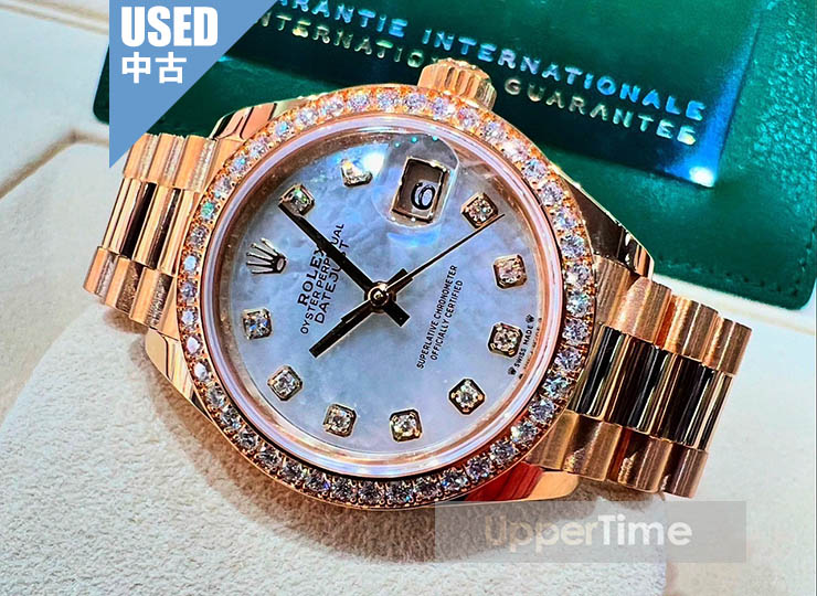 ロレックス デイトジャスト28 ホワイトシェル 2022年式 Ref.279138RBR