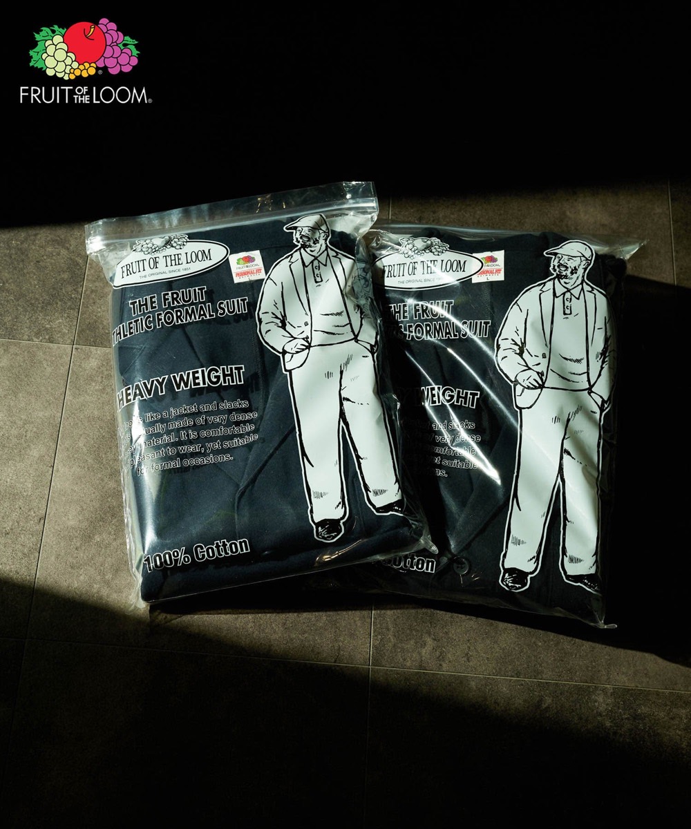 FRUIT OF THE LOOM x 金子恵治 『ATHLETIC FORMAL SUIT』が国内4月18日