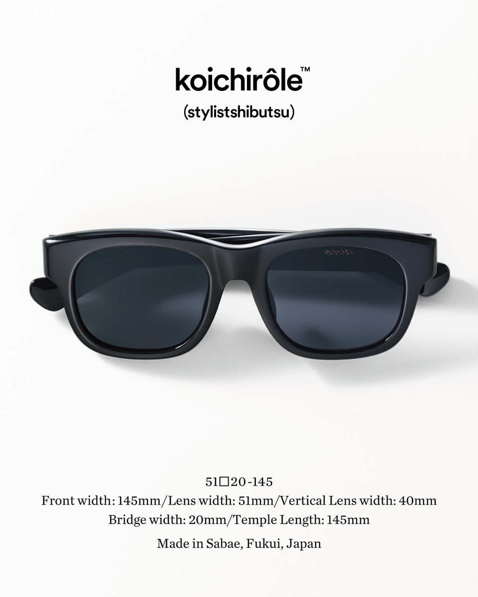 ayame x スタイリスト私物 コラボアイウェア『koichirôle™』の抽選販売