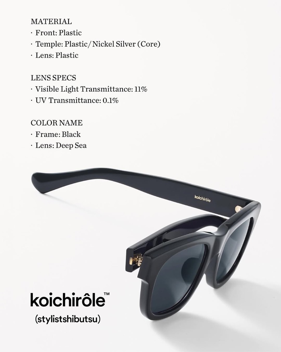 ayame x スタイリスト私物 コラボアイウェア『koichirôle™』の抽選販売