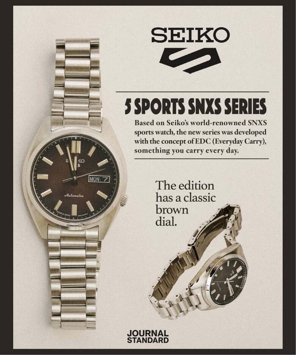 Seiko 5 Sports x JOURNAL STANDARD 25FW 別注ウォッチ『SNXS LIMITED