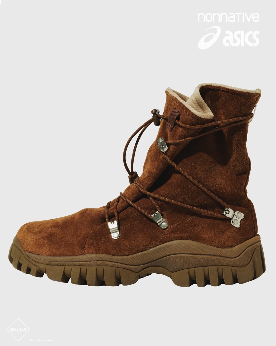 ASICS x nonnative GEL-YETI TOKYO HI GTX “BROWN STORM”が国内1月11日