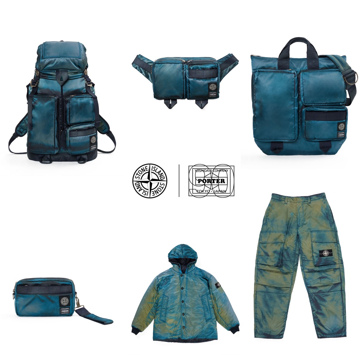 Stone Island x PORTER 初コラボコレクションが国内11月14日に発売