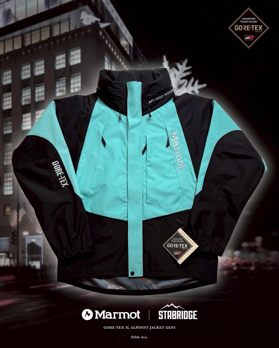 STABRIDGE x Marmot ニューヨーク5番街をイメージした新作コラボが国内