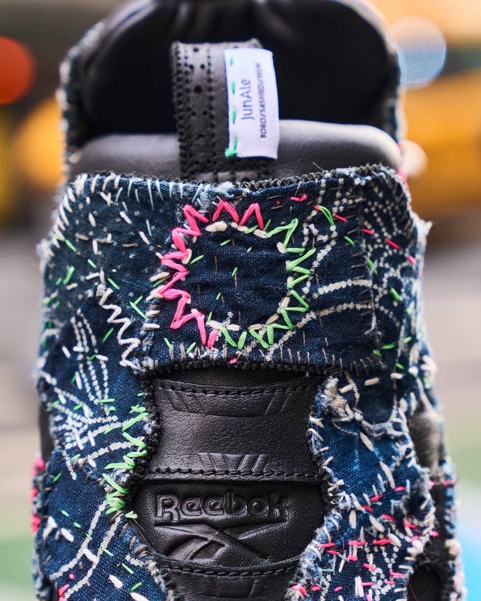 JunAle x ENGINEERED GARMENTS『Reebok INSTAPUMP FURY “SASHIKO”』が