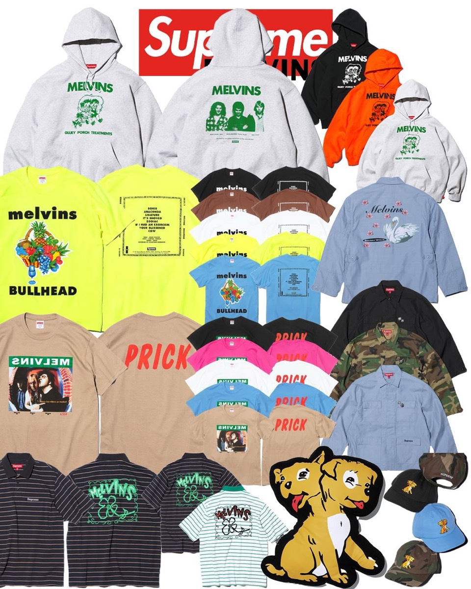 Supreme × Melvins 2024SS Week13が国内5月11日に発売予定【全商品一覧