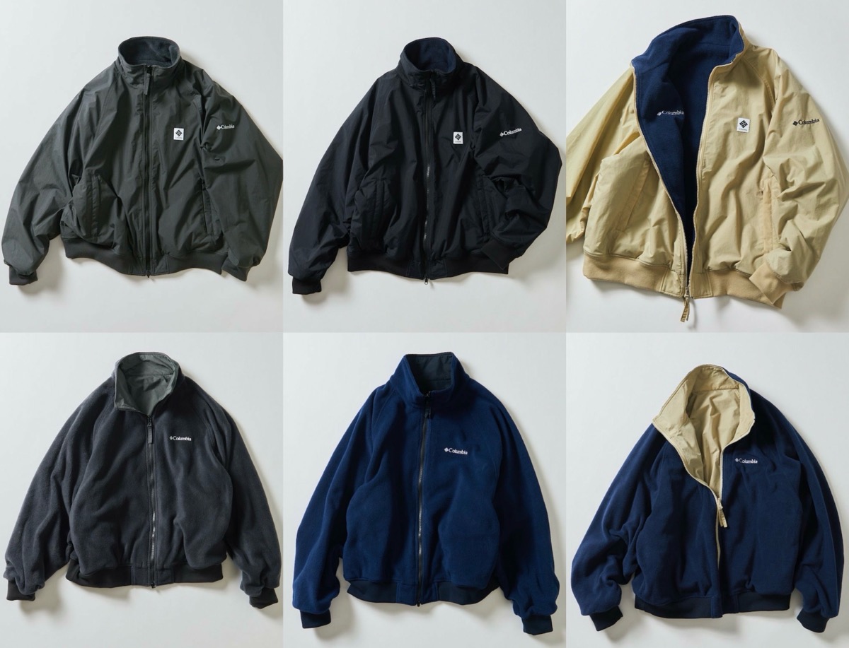 Columbia x FREAK'S STORE 24AW 別注 ナイロンフリース リバーシブル