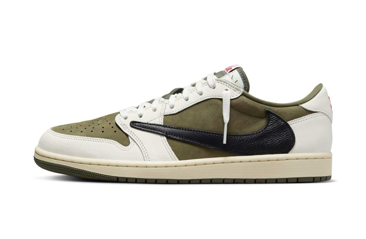 Travis Scott × Nike Air Jordan 1 Low OG SP “Reverse Olive”が国内9