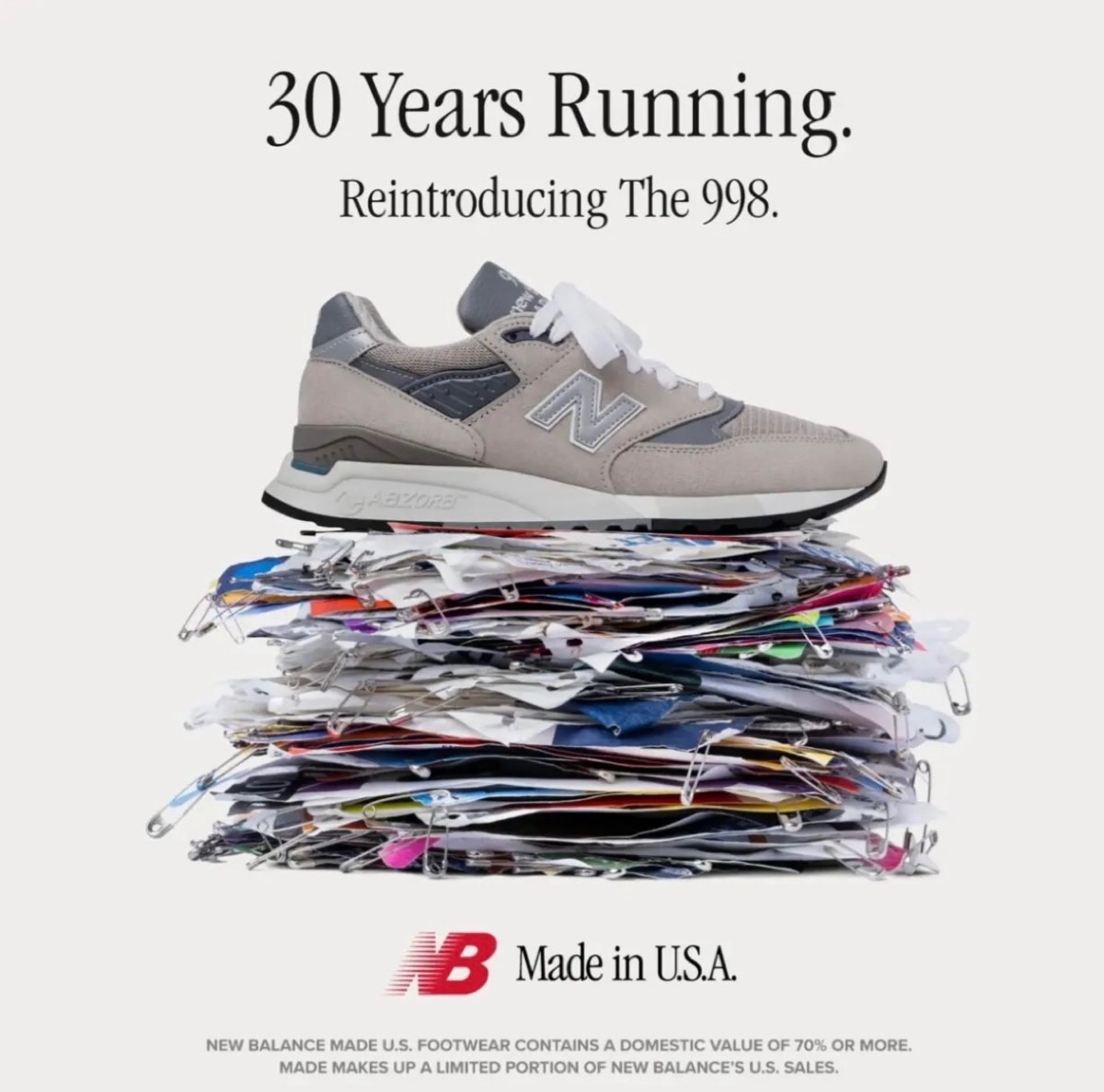 New Balance 『998 “Grey”』が国内8月10日より発売開始［U998GR］ | UP