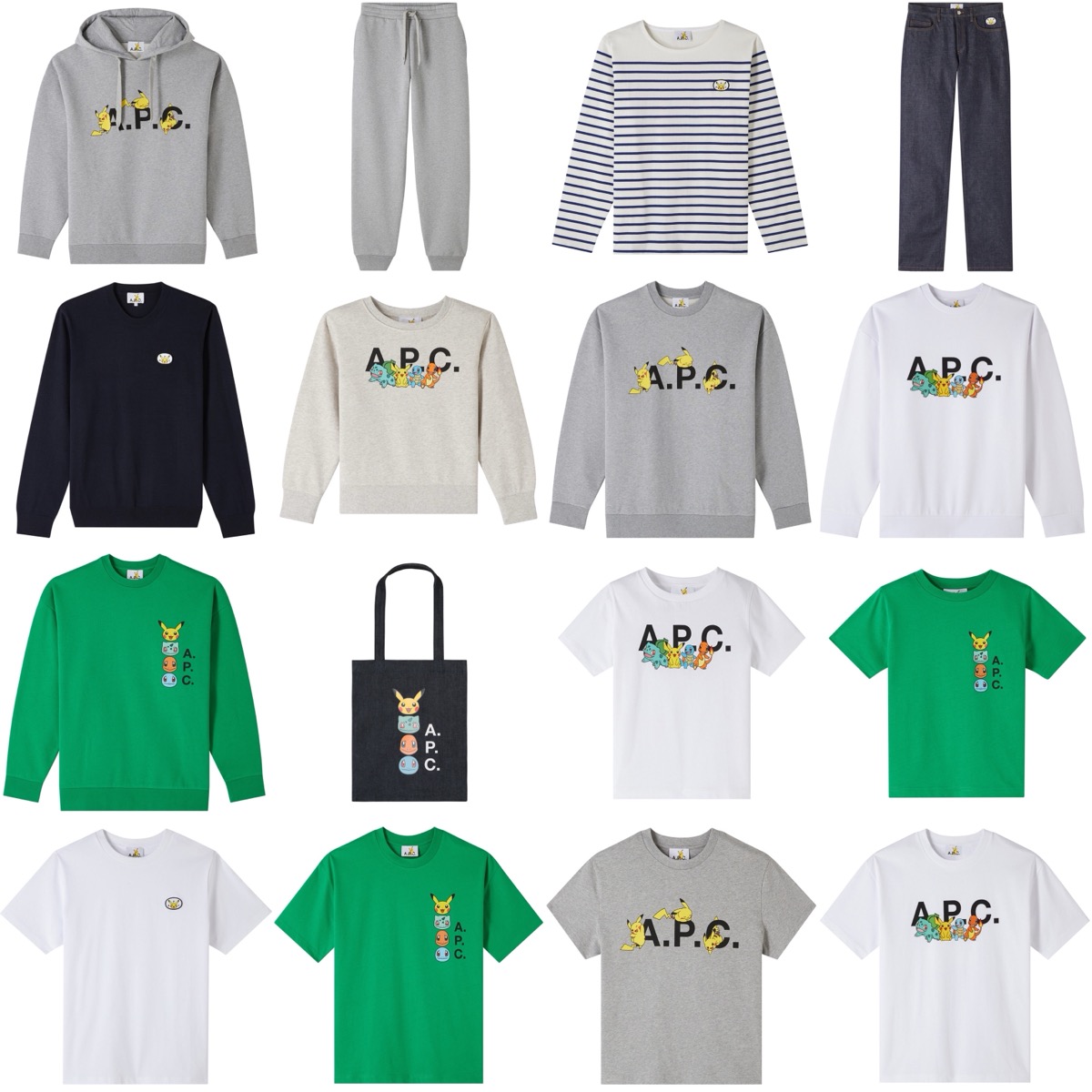 A.P.C. × Pokémon コラボコレクションが国内11月15日より発売 | UP TO DATE