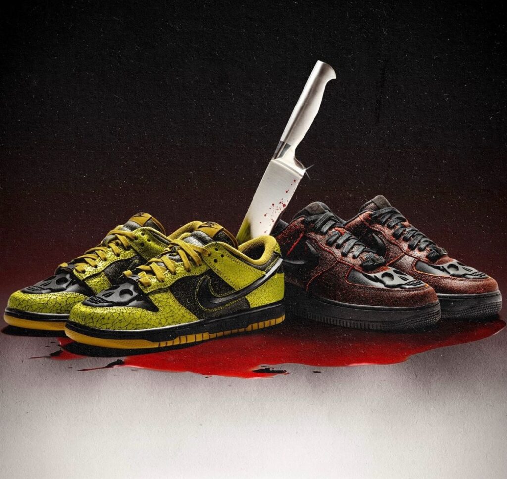 トゥに髑髏を配した Nike Dunk Low & Air Force 1 Low Retro QS