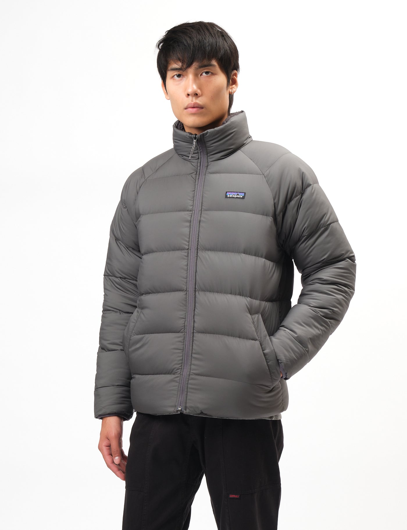 Patagonia Reversible Silent Down Jacket - Forge Grey | Urban