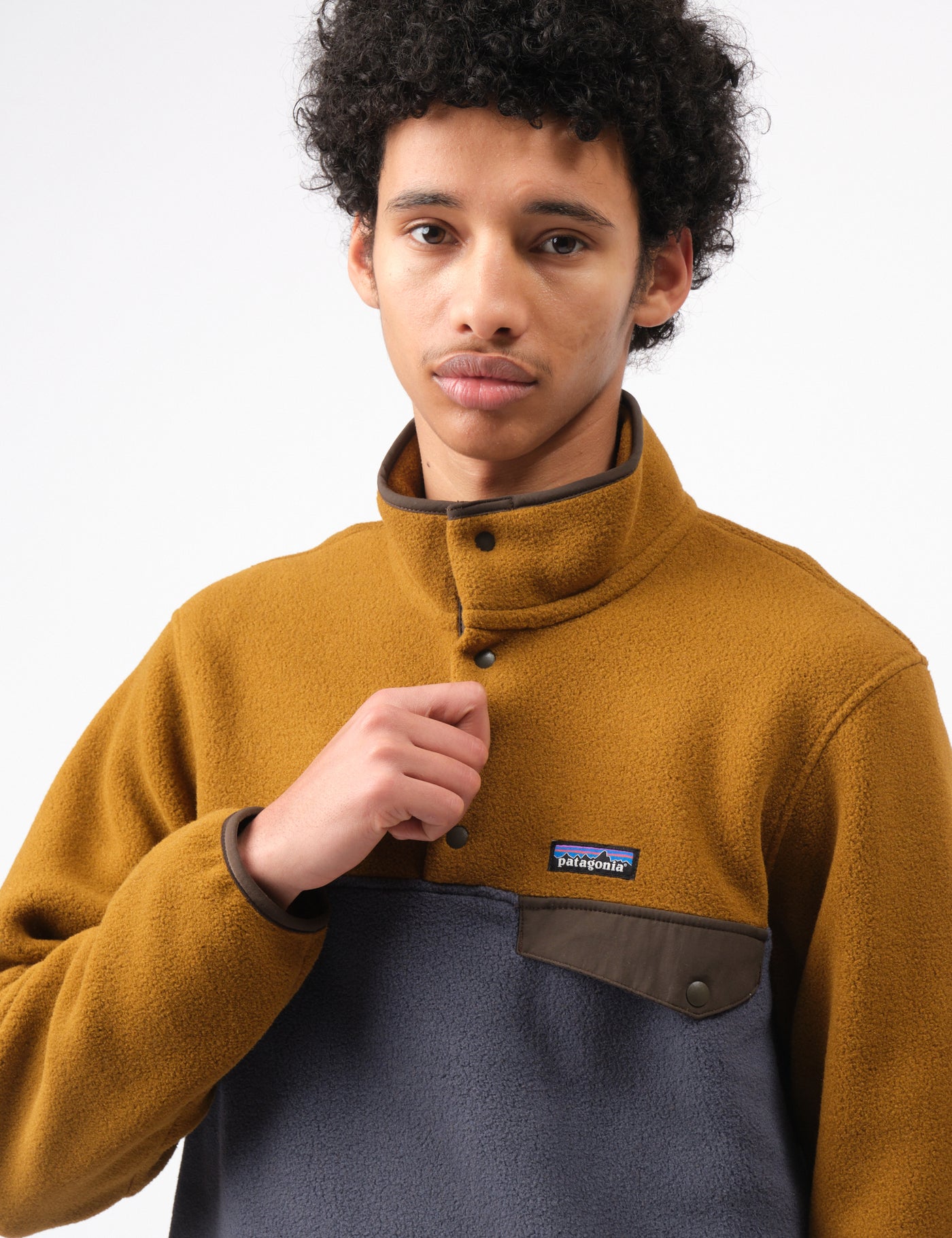 Patagonia LW Synch Fleece Snap-T - Shelter Brown | Urban Excess
