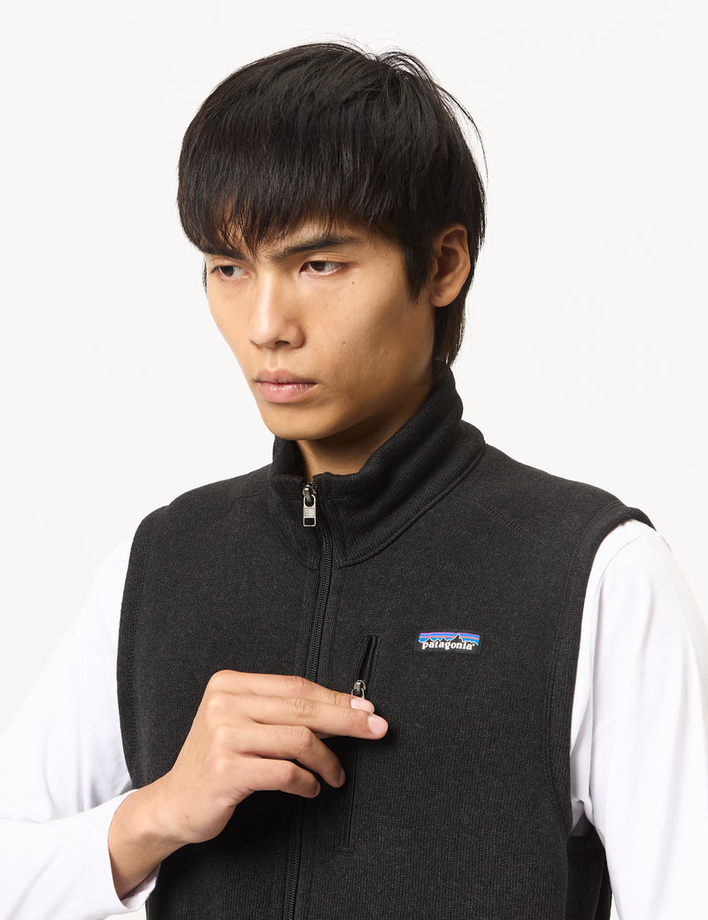 Patagonia Better Sweater Vest - Black I URBAN EXCESS.
