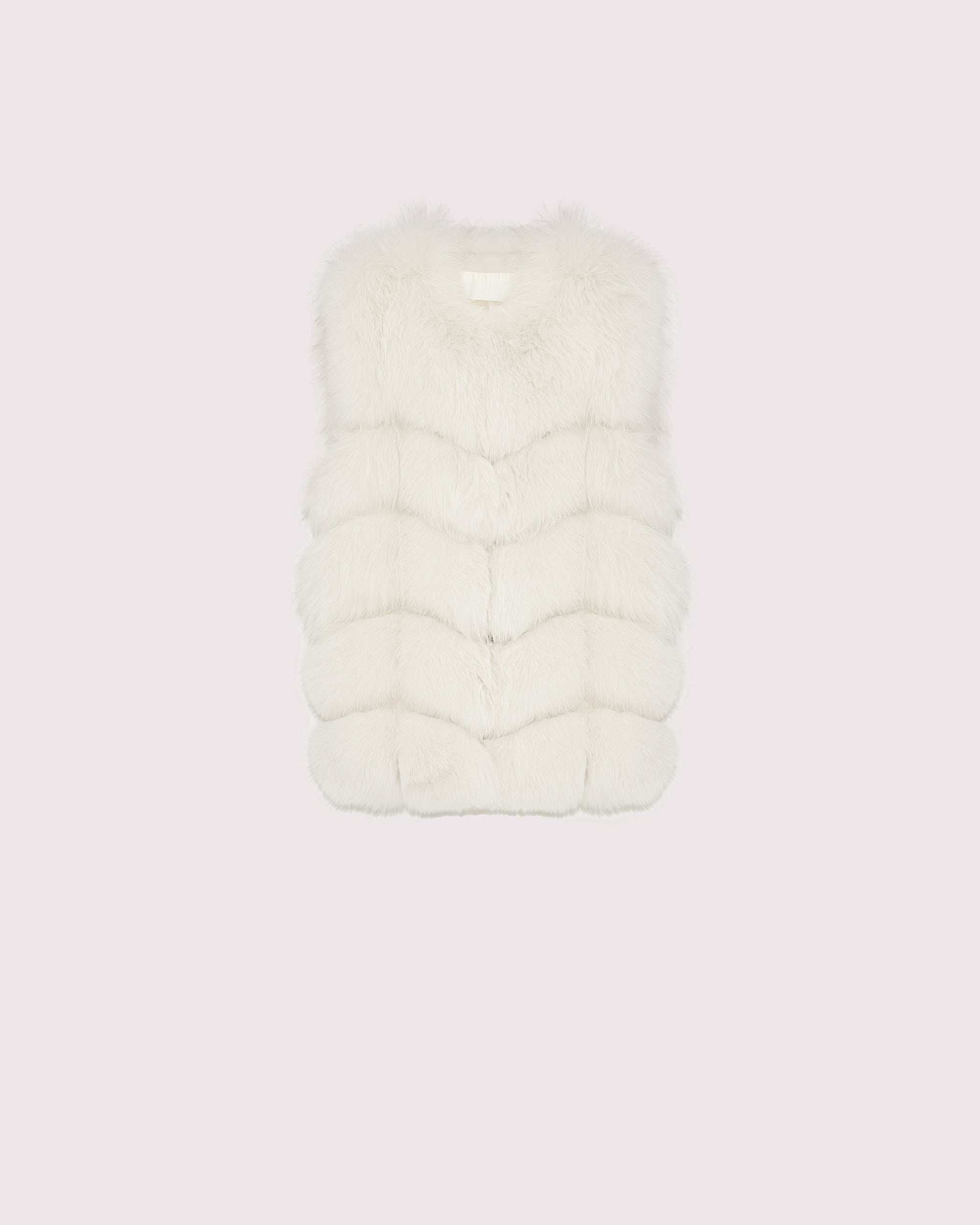 Fox fur gilet - white - Yves Salomon – Yves Salomon US