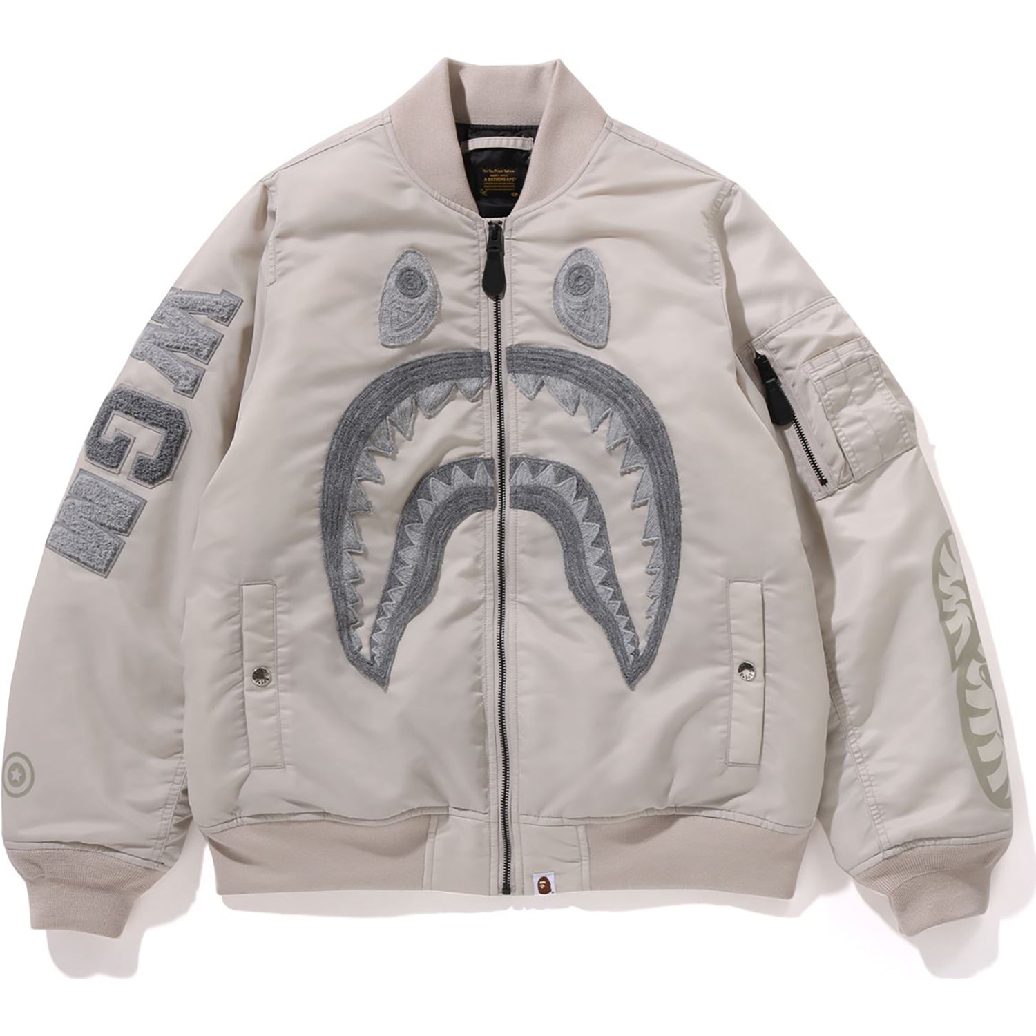 SHARK NYLON TWILL MA-1 LADIES – us.bape.com