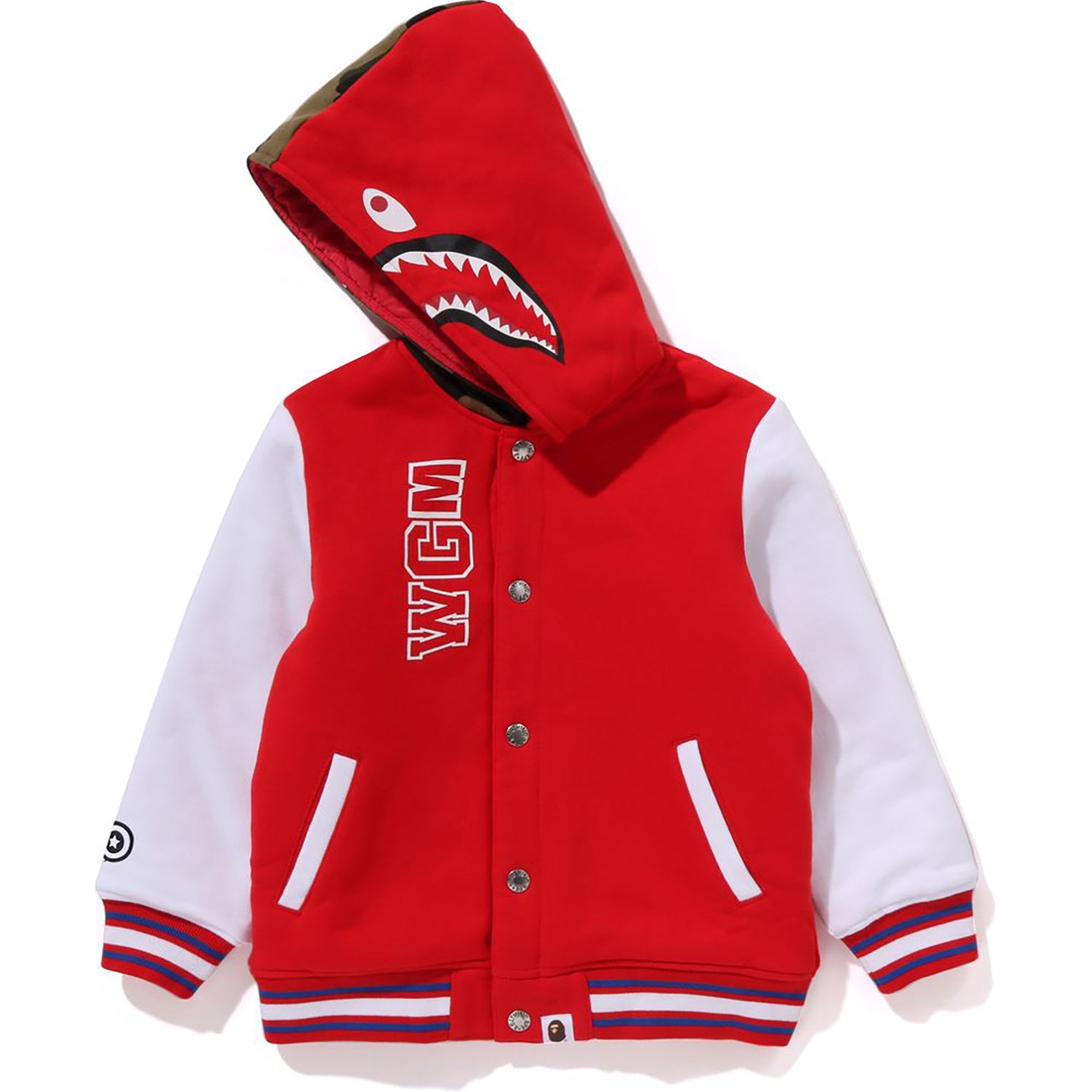 MILO SHARK HOODIE SWEAT VARSITY JACKET KIDS – us.bape.com
