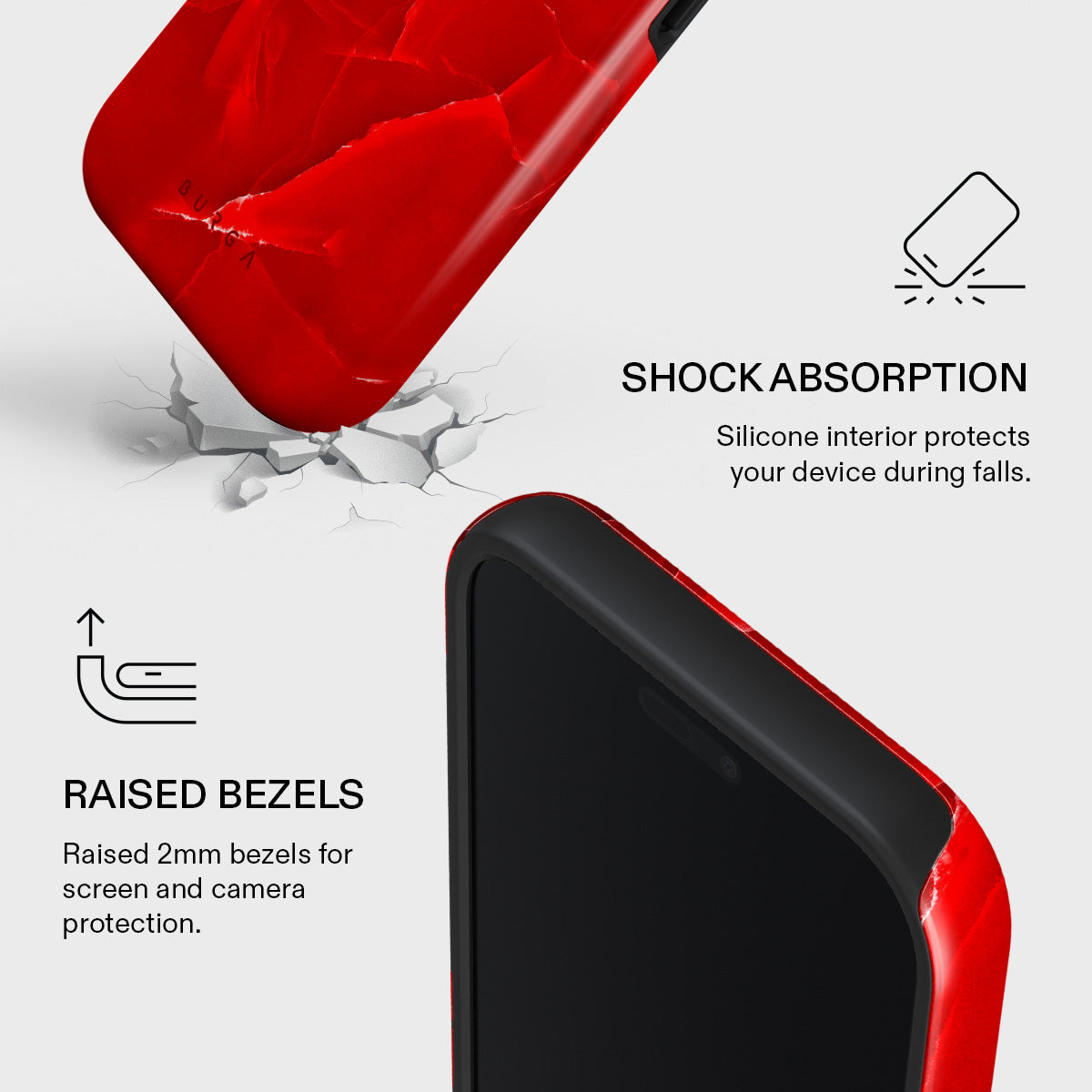 Wild Blaze - Red iPhone 17 Pro Max Case | BURGA