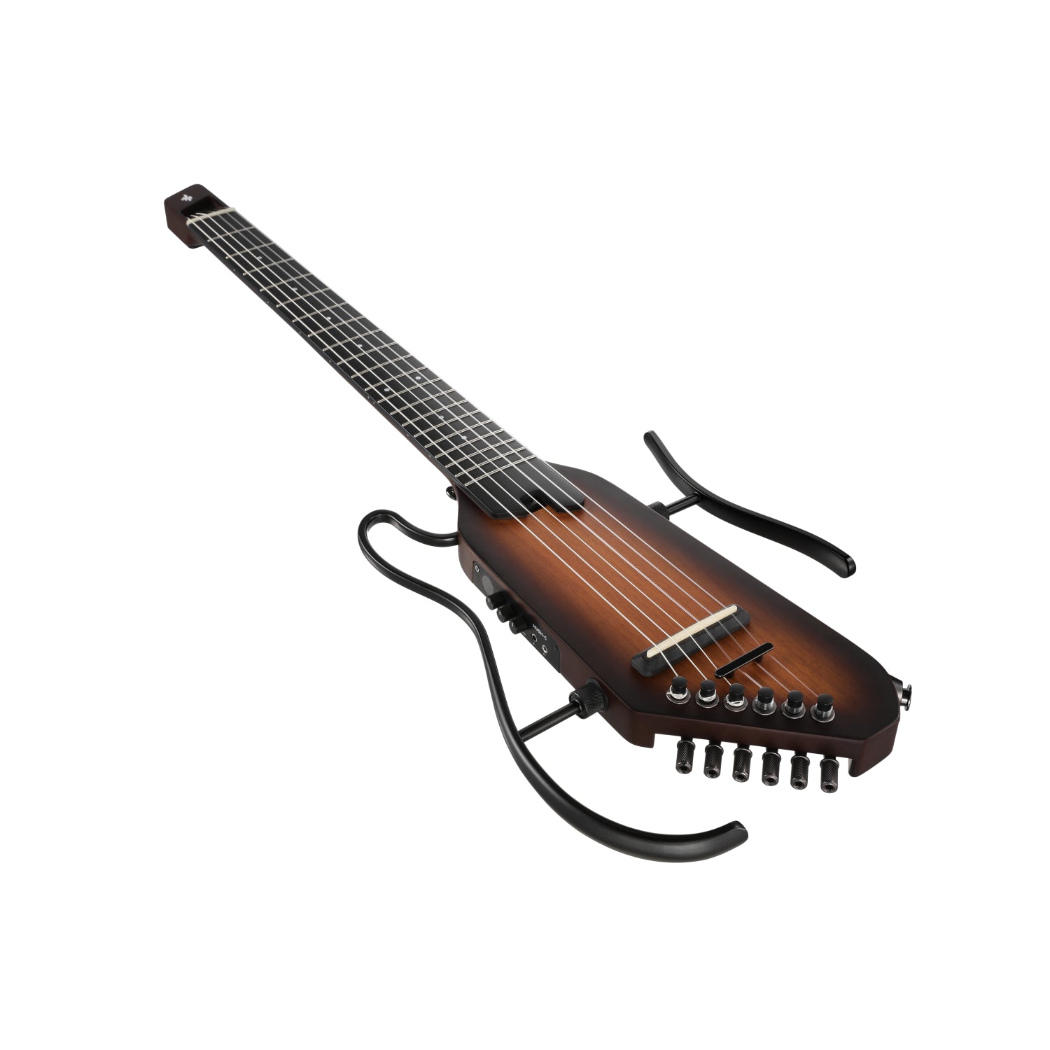 HUSH-C Nylon String Acoustic-Electric Headless Travel Guitar Donner