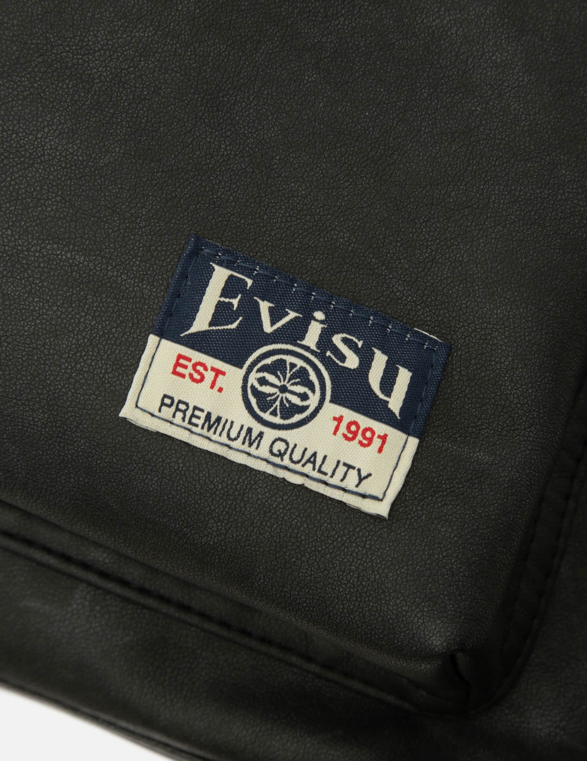 Seagull Embroidery Vegan Leather Backpack – EVISU