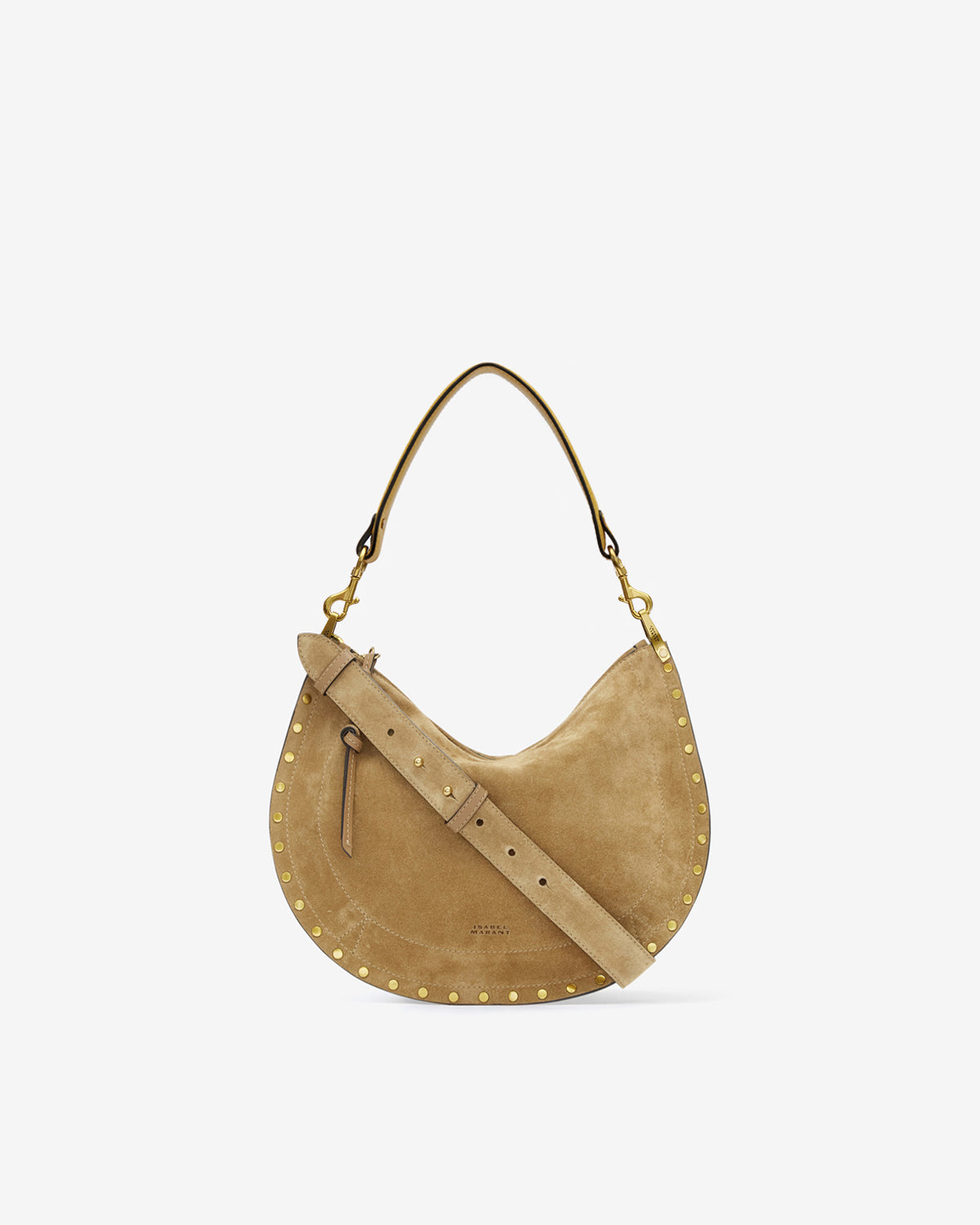 OSKAN SOFT ZIPPED BAG Woman taupe | ISABEL MARANT Official online