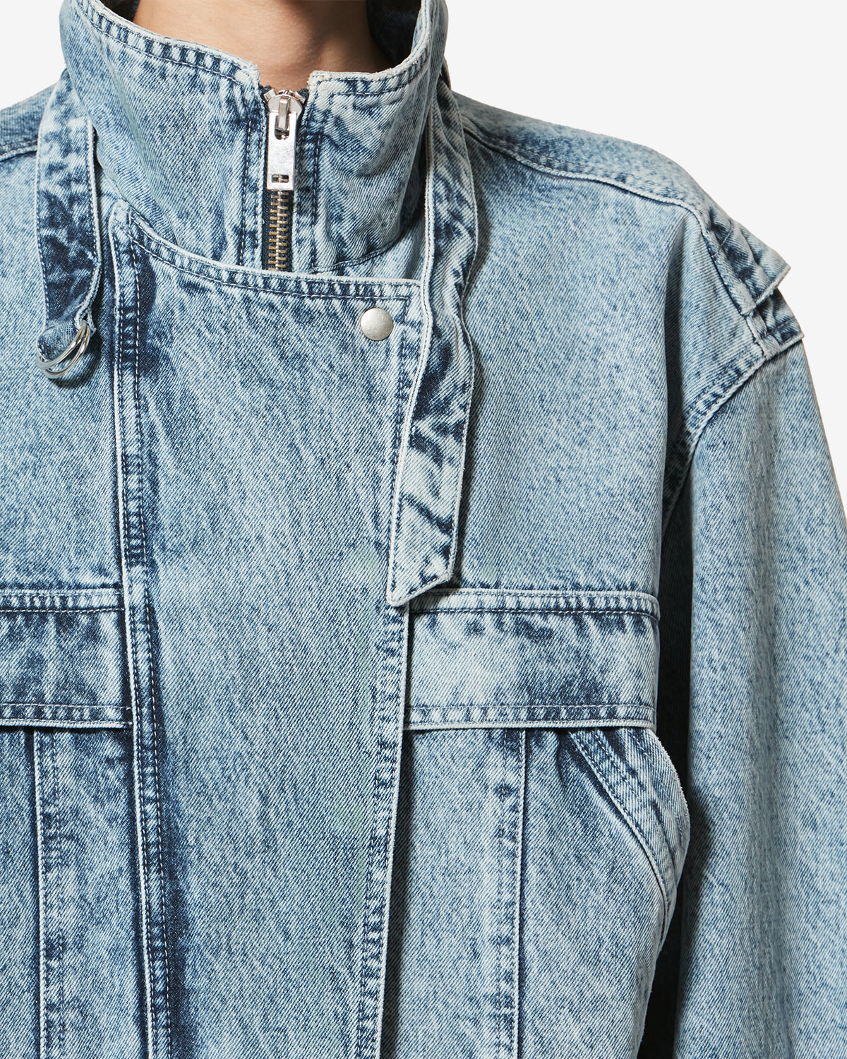 JOSELINE JACKET Woman light blue | ISABEL MARANT Official online store