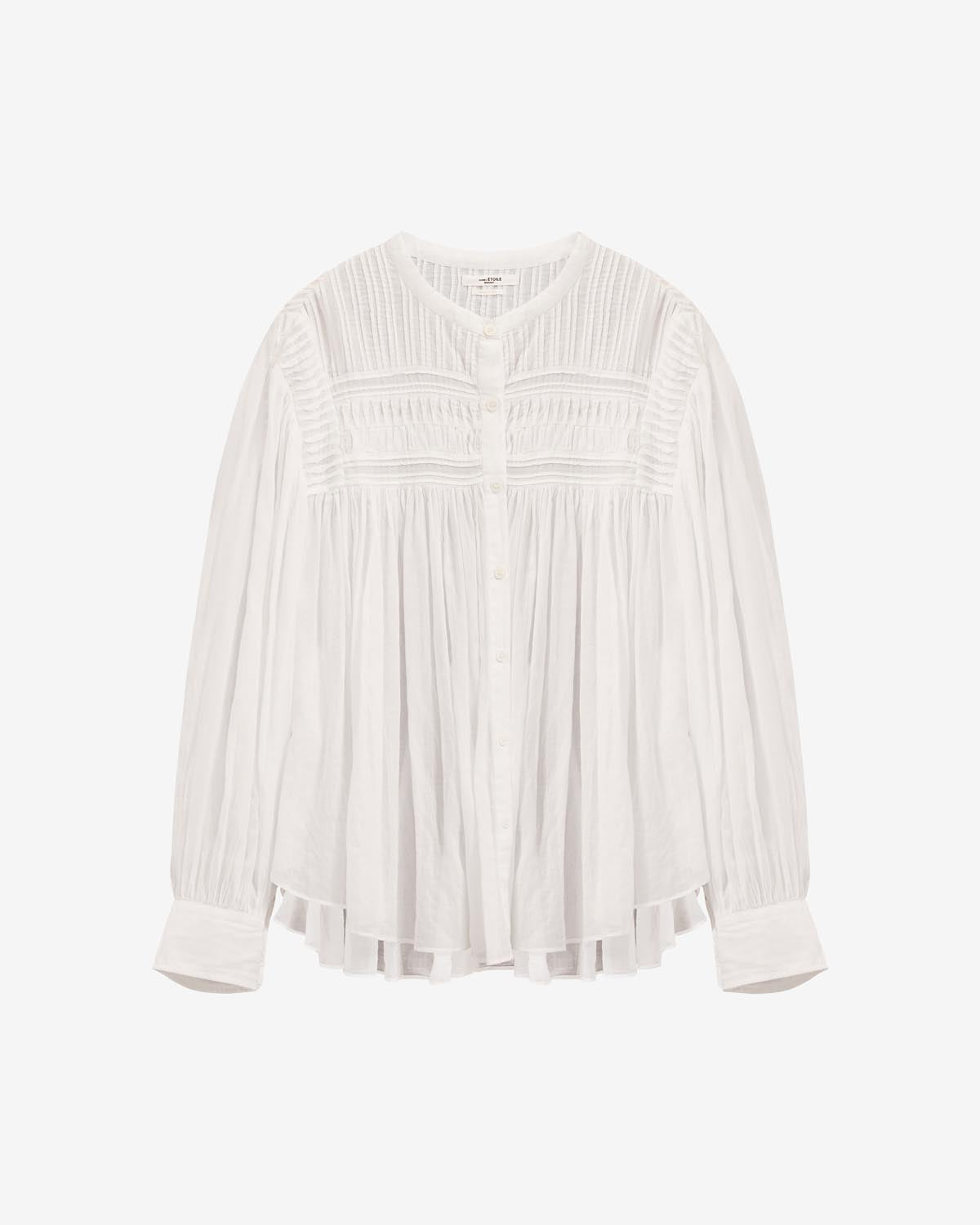 Plalia Voile Top Woman white | ISABEL MARANT Official online store