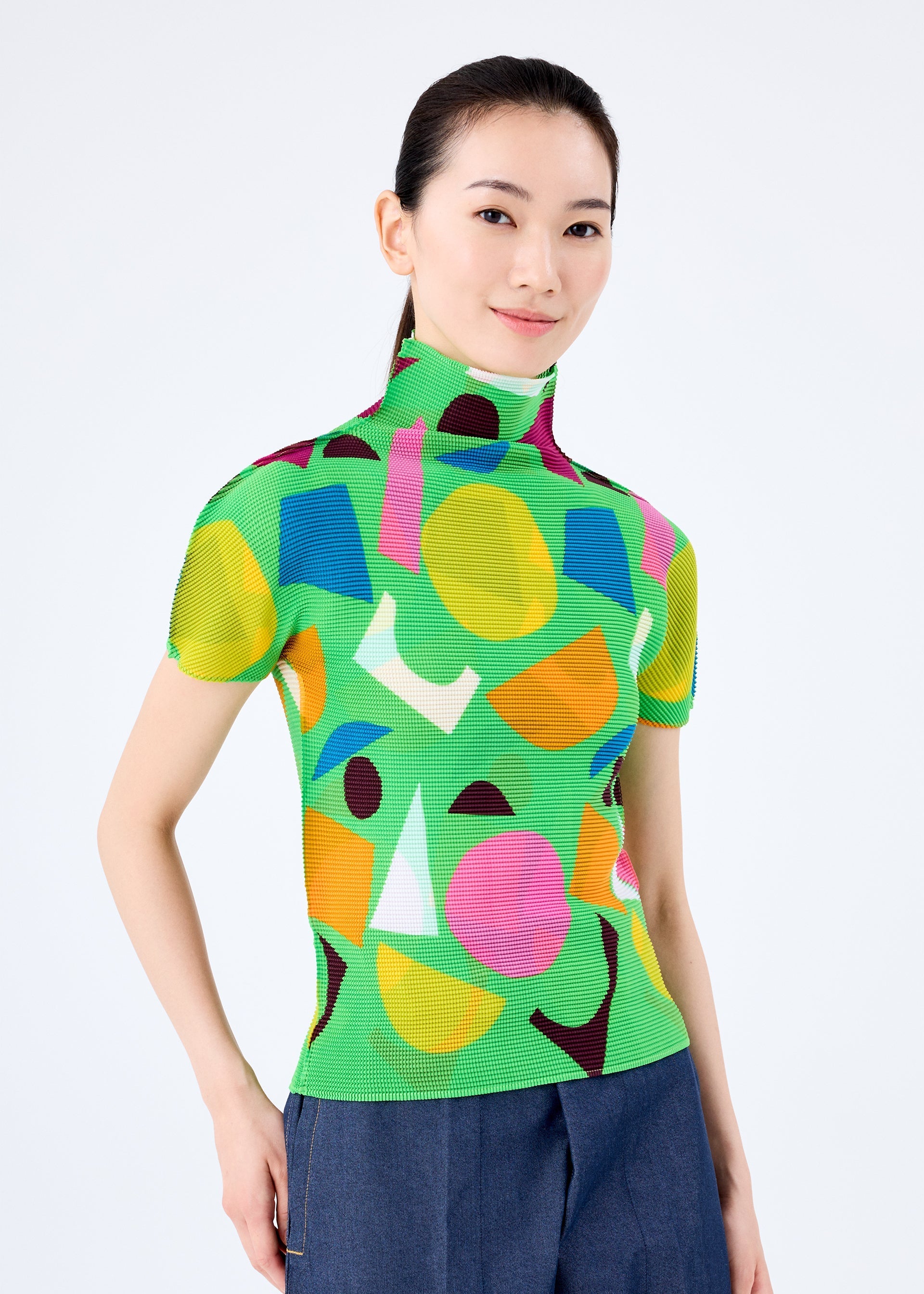 ISSEY MIYAKE Me トップス半袖 プリーツ me ISSEY MIYAKE（ミー