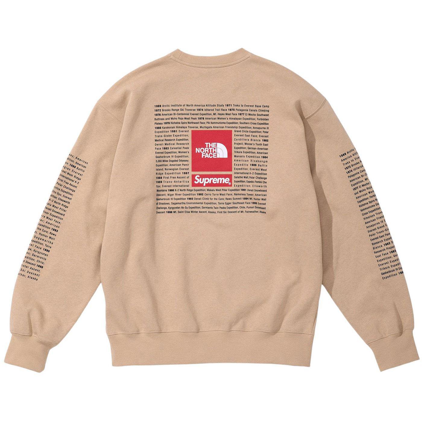 Supreme/The North Face® Crewneck (Khaki) – Urban Street Wear