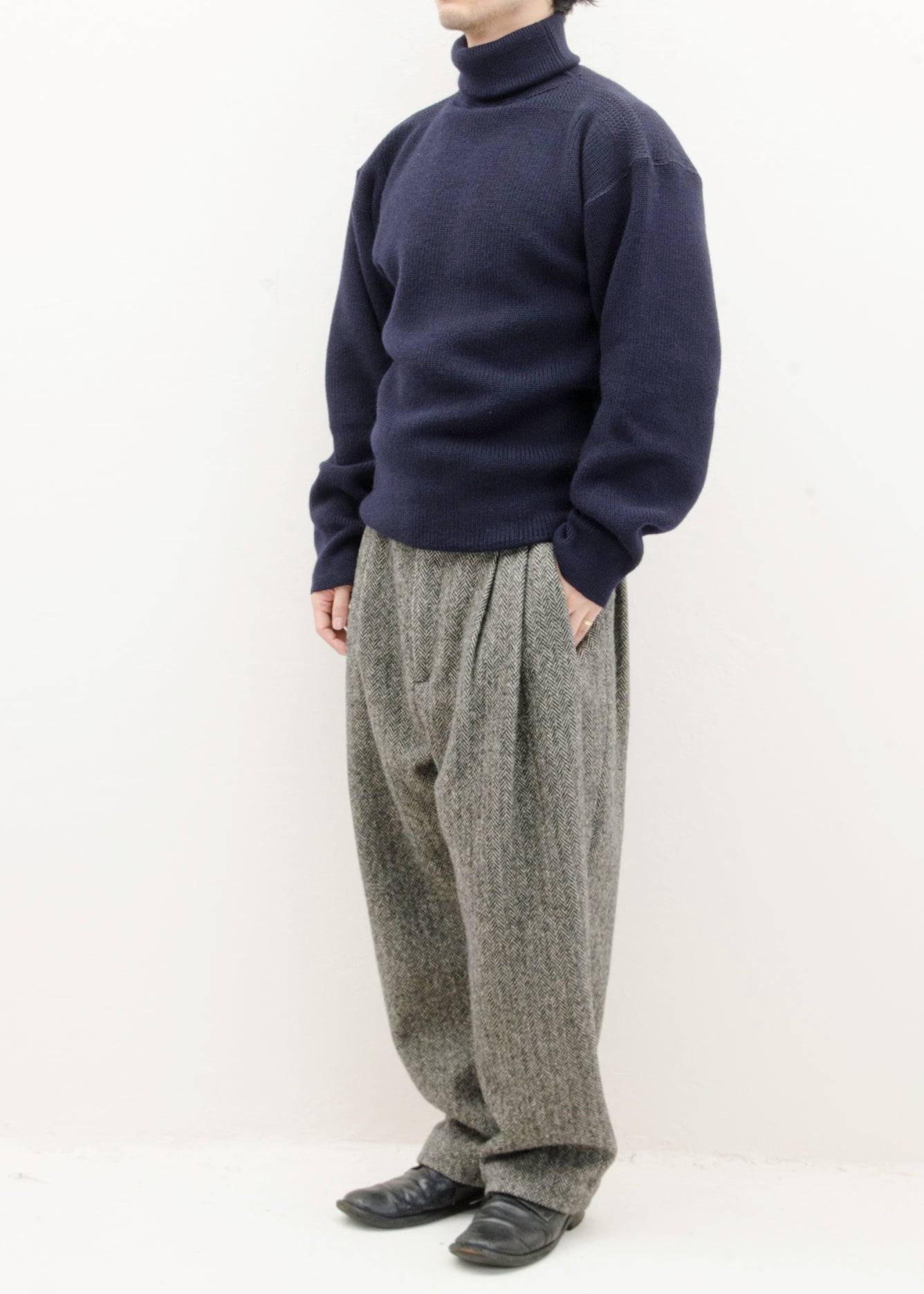 HED MAYNER 6 PLEAT PANT / GREY HERRINGBONE – VISION OF FASHION