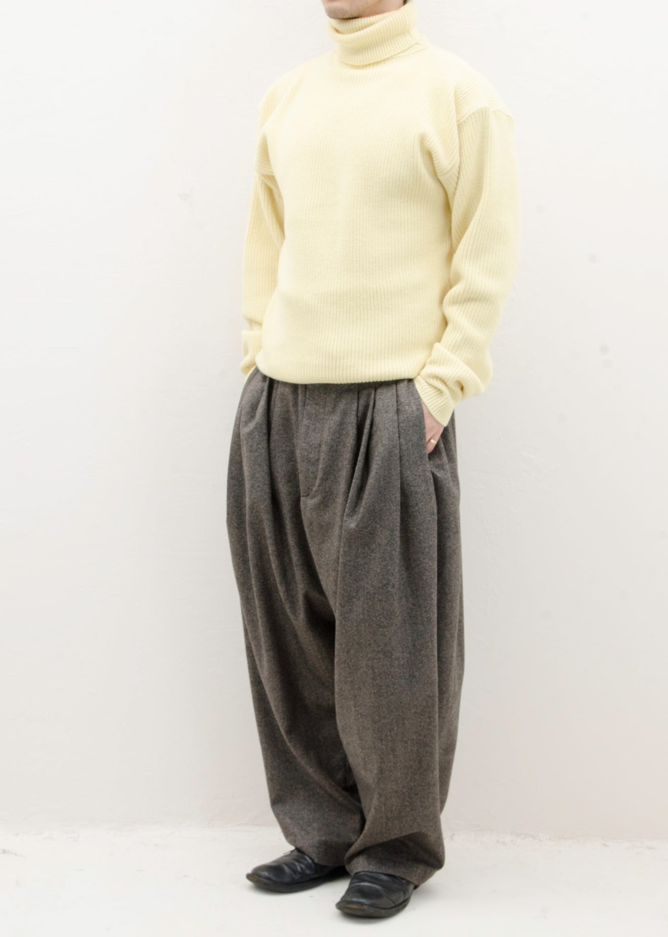 HED MAYNER 8 PLEAT PANT / GREY HERRINGBONE – VISION OF FASHION