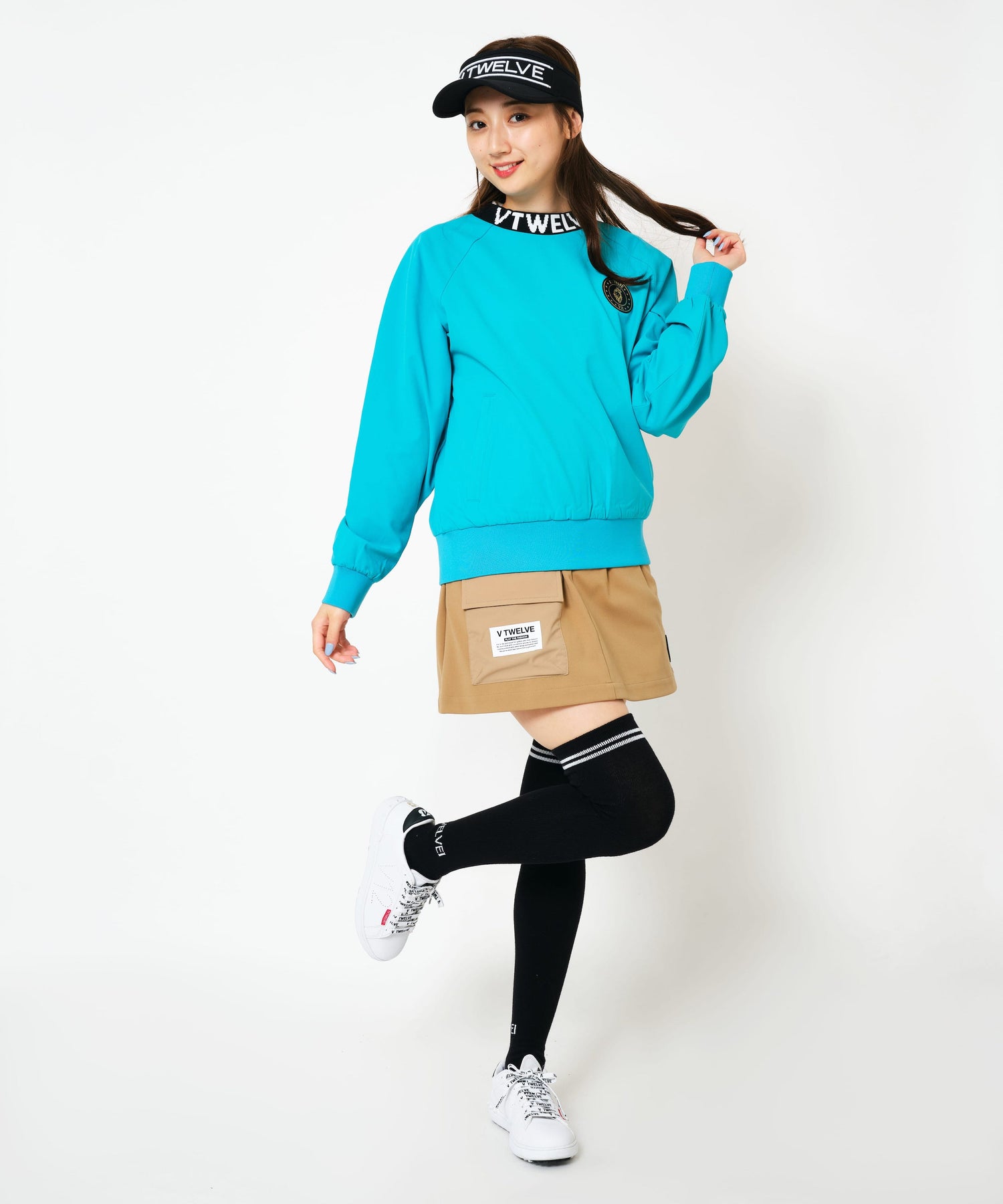 V12] ゴルフ レディース スニードジャック JACQUARD NECK SNEAD