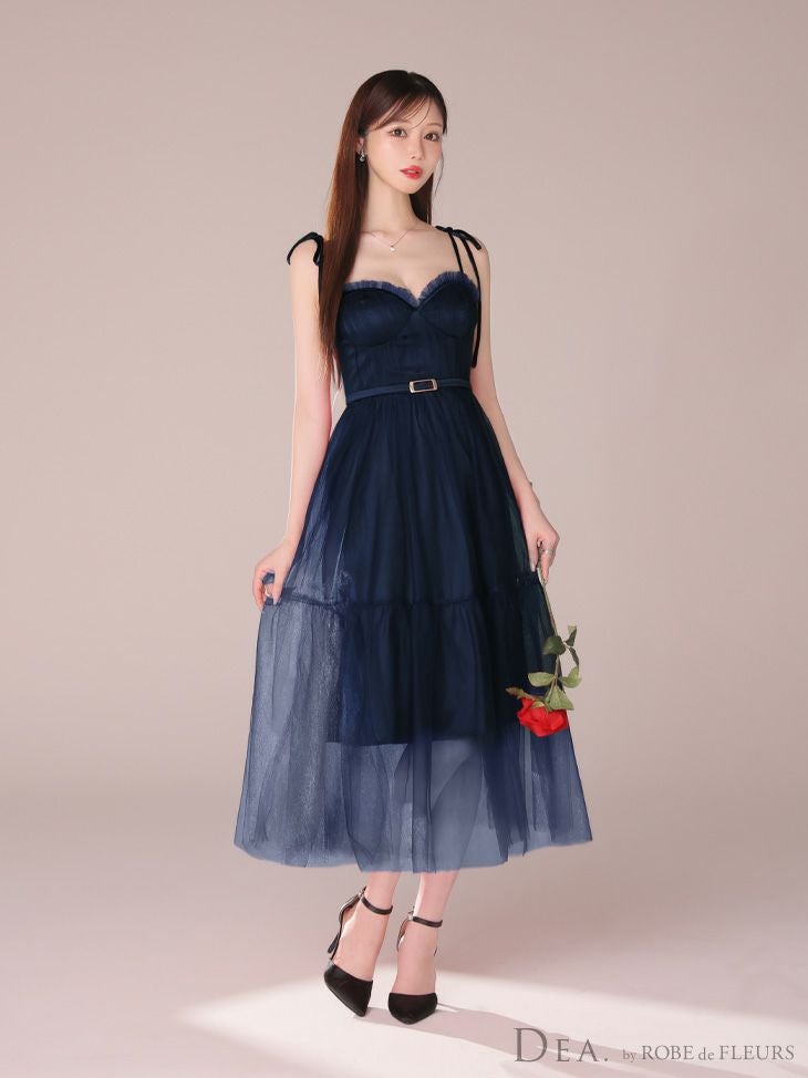 DEA. ディア バイ ローブドフルール ショルダーリボンフレアチュール