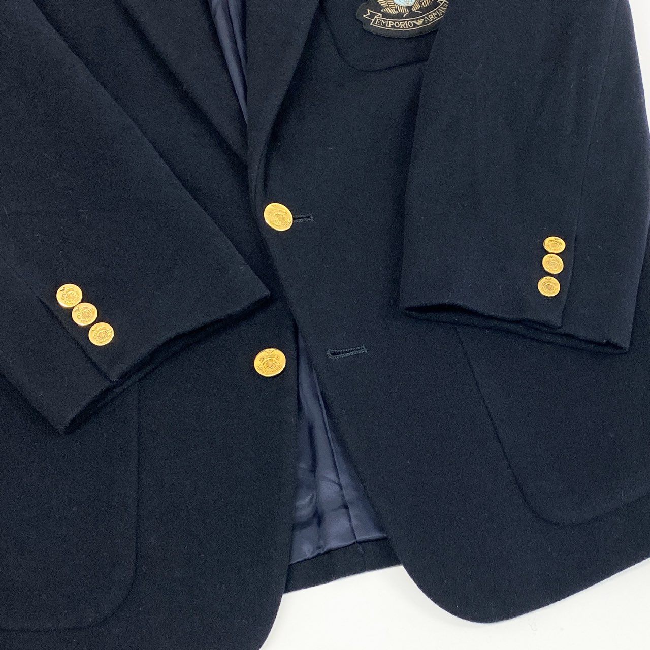 84i10 EMPORIO ARMANI エンポリオアルマーニ テーラードジャケット 紺
